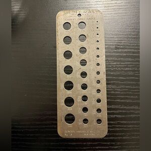 No 14 & NO 185 dill and wire gauges charts